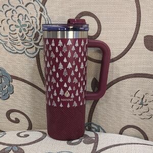 Manna Burgundy Travel Mug with Handle